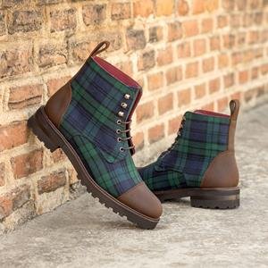 Lace Up Captoe Boot